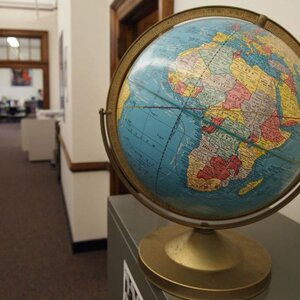 Photo of a globe