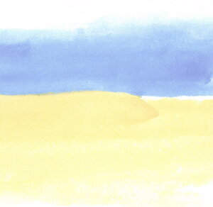 Painting of Ukrainian Flag